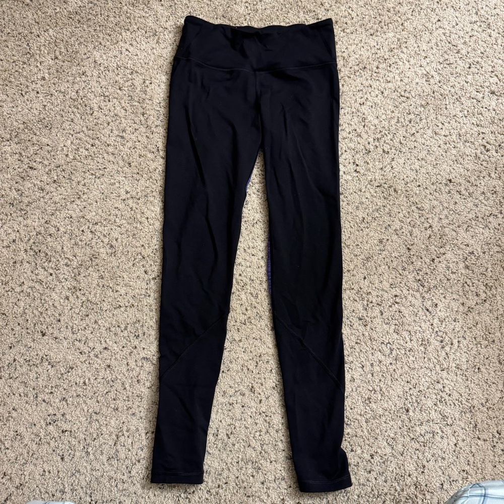 Victoria’s Secret Sport Black Front Purple Back Leggings Size Small - Picture 2 of 9